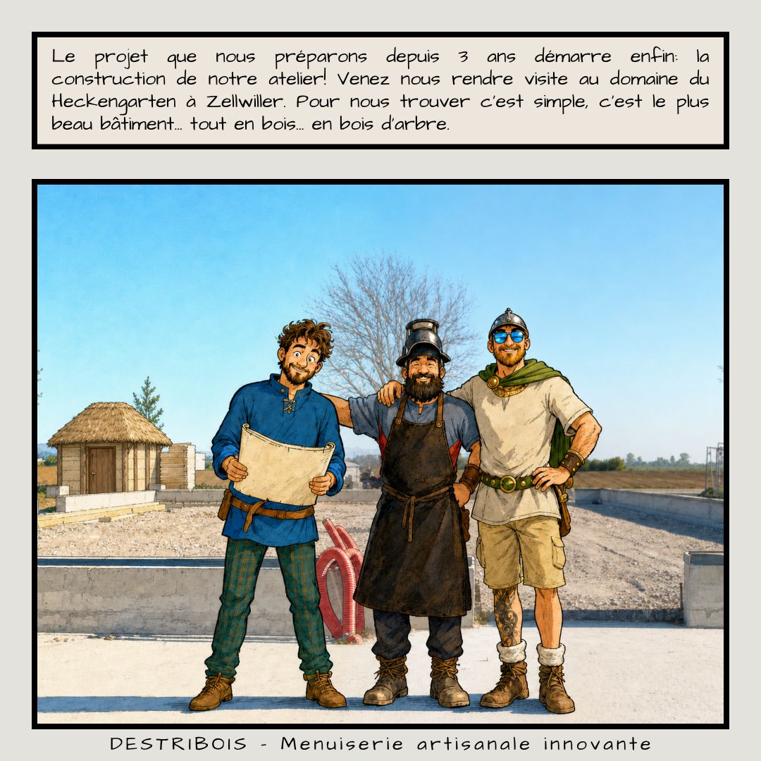Chantier de l’atelier Destribois, lot n° 5 du domaine du Heckengarten à Zellwiller (photo 4 sur 4)