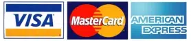 Cartes acceptées : Visa, Mastercard, American Express