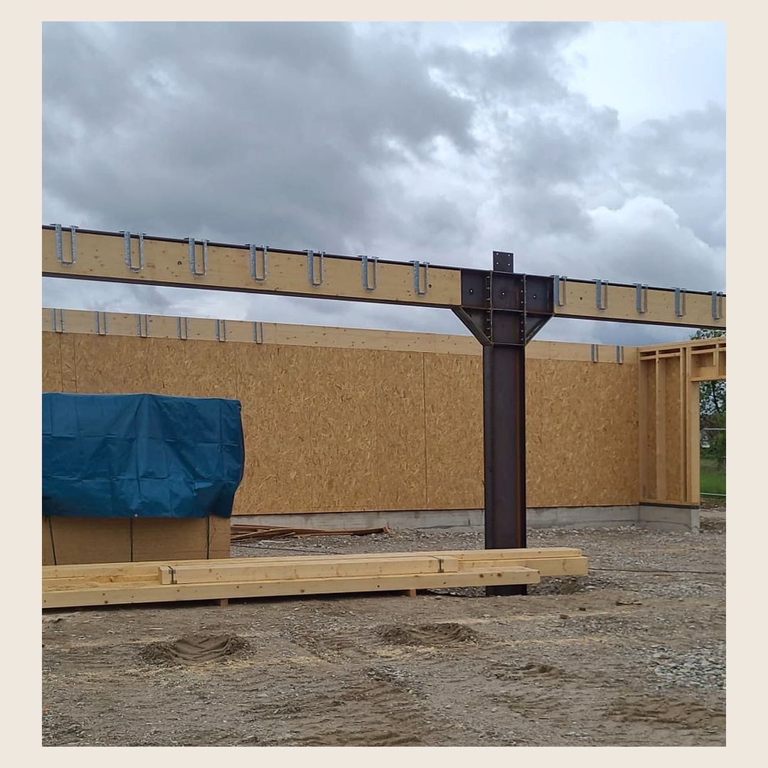 Chantier de l’atelier Destribois à Zellwiller : les premiers murs montés (photo 3 sur 5)